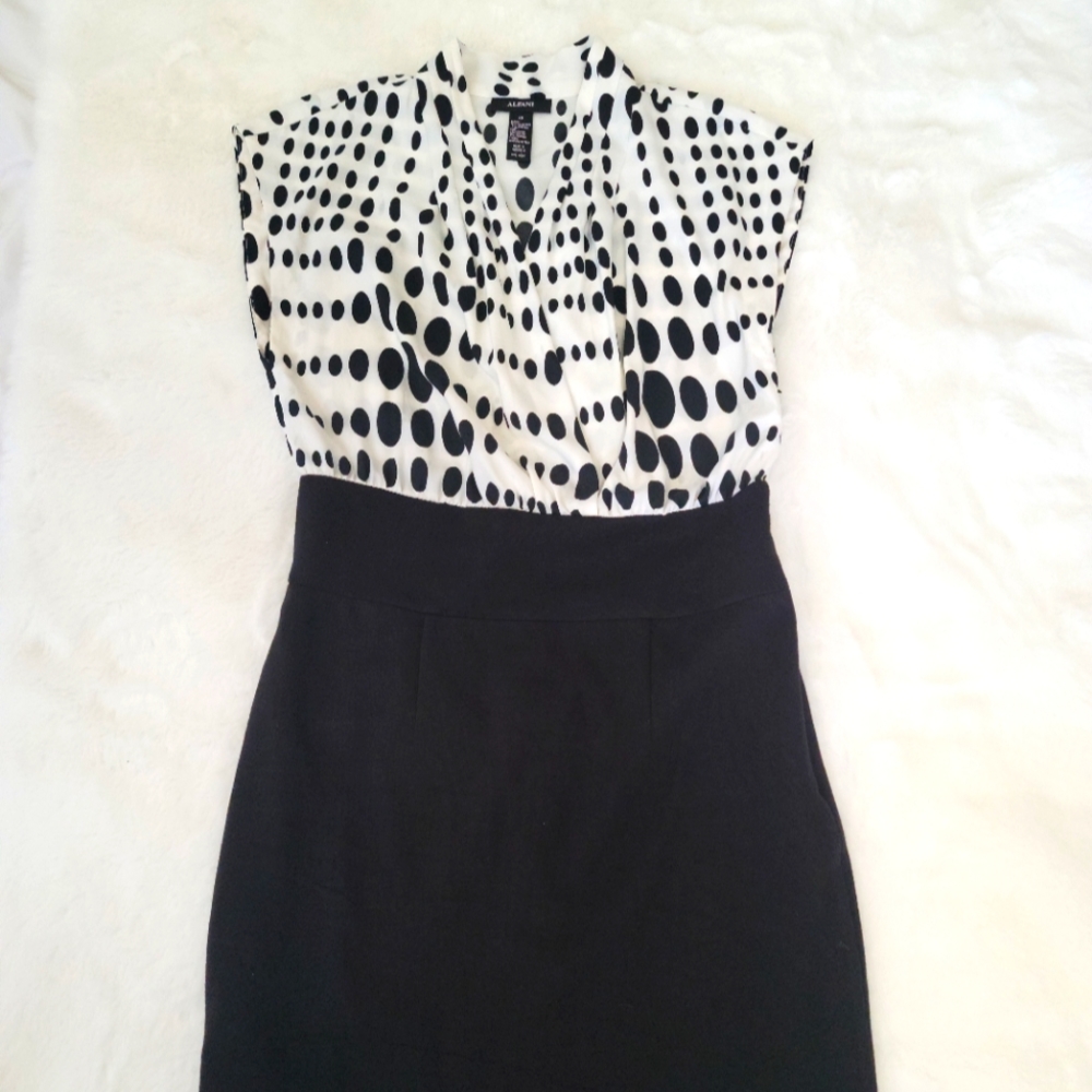 ALFANI Polka Dot Bodycon Dress
